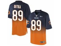 Men's Nike Chicago Bears #89 Mike Ditka Limited Navy Orange Fadeaway NFL Jersey