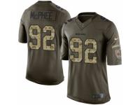 Men's Nike Chicago Bears #92 Pernell McPhee Limited Green Salute to Service NFL Jersey
