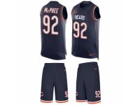 Men's Nike Chicago Bears #92 Pernell McPhee Navy Blue Tank Top Suit NFL Jersey