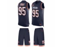 Men's Nike Chicago Bears #95 Richard Dent Navy Blue Tank Top Suit NFL Jersey