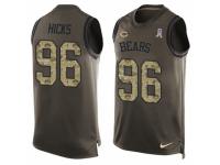 Men's Nike Chicago Bears #96 Akiem Hicks Green Salute to Service Tank Top Alternate NFL Jersey