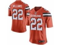 Men's Nike Cleveland Browns #22 Tramon Williams Game Orange Alternate NFL Jersey