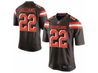 Men's Nike Cleveland Browns #22 Tramon Williams Limited Brown Team Color NFL Jersey