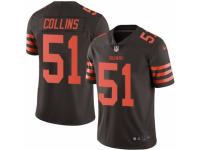 Men's Nike Cleveland Browns #51 Jamie Collins Limited Brown Rush NFL Jersey