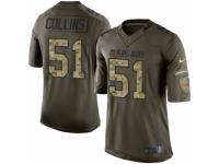 Men's Nike Cleveland Browns #51 Jamie Collins Limited Green Salute to Service NFL Jersey