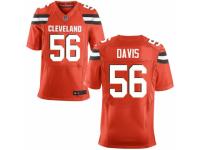 Men's Nike Cleveland Browns #56 DeMario Davis Elite Orange Alternate NFL Jersey