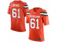 Men's Nike Cleveland Browns #61 Michael Bowie Limited Orange Alternate NFL Jersey