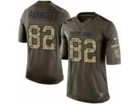 Men's Nike Cleveland Browns #82 Gary Barnidge Limited Green Salute to Service NFL Jersey