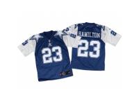 Men's Nike Dallas Cowboys #23 Jakar Hamilton Elite Navy White Throwback NFL Jersey