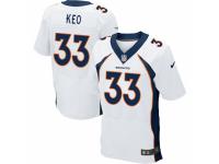 Men's Nike Denver Broncos #33 Shiloh Keo Elite White NFL Jersey