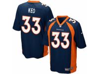 Men's Nike Denver Broncos #33 Shiloh Keo Game Navy Blue Alternate NFL Jersey