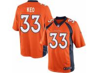 Men's Nike Denver Broncos #33 Shiloh Keo Limited Orange Team Color NFL Jersey