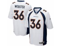 Men's Nike Denver Broncos #36 Kayvon Webster Game White NFL Jersey