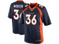 Men's Nike Denver Broncos #36 Kayvon Webster Limited Navy Blue Alternate NFL Jersey