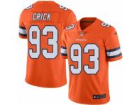 Men's Nike Denver Broncos #93 Jared Crick Limited Orange Rush NFL Jersey