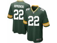 Men's Nike Green Bay Packers #22 Aaron Ripkowski Game Green Team Color NFL Jersey