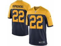 Men's Nike Green Bay Packers #22 Aaron Ripkowski Game Navy Blue Alternate NFL Jersey