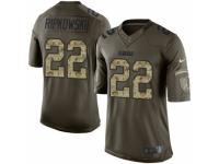 Men's Nike Green Bay Packers #22 Aaron Ripkowski Limited Green Salute to Service NFL Jersey