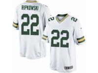 Men's Nike Green Bay Packers #22 Aaron Ripkowski Limited White NFL Jersey