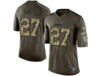Men's Nike Green Bay Packers #27 Eddie Lacy Limited Green Salute to Service NFL Jersey
