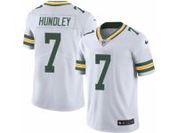 Men's Nike Green Bay Packers #7 Brett Hundley Limited White Rush NFL Jersey