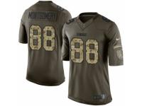 Men's Nike Green Bay Packers #88 Ty Montgomery Limited Green Salute to Service NFL Jersey