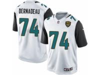 Men's Nike Jacksonville Jaguars #74 Mackenzy Bernadeau Limited White NFL Jersey