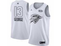 Men's Nike Jordan Oklahoma City Thunder #13 Paul George Swingman White 2018 All-Star Game NBA Jersey