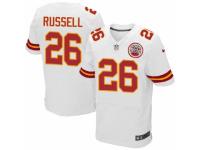 Men's Nike Kansas City Chiefs #26 KeiVarae Russell Elite White NFL Jersey