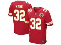 Men's Nike Kansas City Chiefs #32 Spencer Ware Elite Red Team Color NFL Jersey