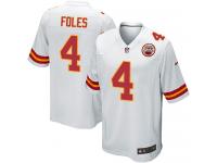 Men's Nike Kansas City Chiefs #4 Nick Foles Game White NFL Jersey