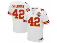 Men's Nike Kansas City Chiefs #42 Anthony Sherman Elite White NFL Jersey