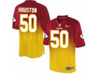 Men's Nike Kansas City Chiefs #50 Justin Houston Limited Red Gold Fadeaway NFL Jersey