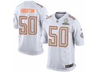 Men's Nike Kansas City Chiefs #50 Justin Houston Limited White 2014 Pro Bowl NFL Jersey