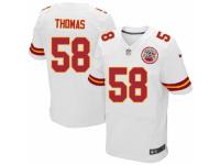 Men's Nike Kansas City Chiefs #58 Derrick Thomas Elite White NFL Jersey