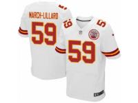 Men's Nike Kansas City Chiefs #59 Justin March-Lillard Elite White NFL Jersey