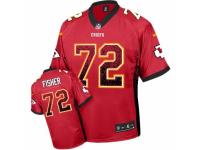 Men's Nike Kansas City Chiefs #72 Eric Fisher Limited Red Drift Fashion NFL Jersey