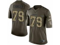 Men's Nike Kansas City Chiefs #79 Parker Ehinger Limited Green Salute to Service NFL Jersey