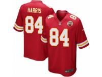 Men's Nike Kansas City Chiefs #84 Demetrius Harris Game Red Team Color NFL Jersey