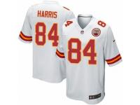Men's Nike Kansas City Chiefs #84 Demetrius Harris Game White NFL Jersey