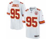 Men's Nike Kansas City Chiefs #95 Chris Jones Limited White NFL Jersey