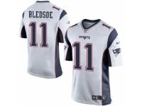 Men's Nike New England Patriots #11 Drew Bledsoe Game White NFL Jersey