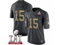 Men's Nike New England Patriots #15 Chris Hogan Limited Black 2016 Salute to Service Super Bowl LI 51 NFL Jersey