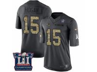 Men's Nike New England Patriots #15 Chris Hogan Limited Black 2016 Salute to Service Super Bowl LI Champions NFL Jersey