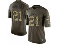 Men's Nike New England Patriots 21 Malcolm Butler Limited Green Salute to Service NFL Jersey