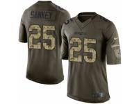 Men's Nike New England Patriots 25 Bishop Sankey Limited Green Salute to Service NFL Jersey