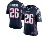 Men's Nike New England Patriots #26 Stephon Gilmore Game Navy Blue Team Color NFL Jersey
