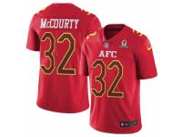 Men's Nike New England Patriots #32 Devin McCourty Limited Red 2017 Pro Bowl NFL Jersey