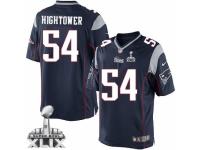 Men's Nike New England Patriots #54 Dont'a Hightower Limited Navy Blue Team Color Super Bowl XLIX NFL Jersey