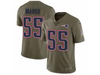 Men's Nike New England Patriots #55 Cassius Marsh Limited Olive 2017 Salute to Service NFL Jersey
